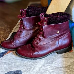Maroon Swearer boots